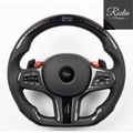 Sportlenkrad passend für BMW G-Serie – Carbon & LED – Frontansicht von Rodin Products