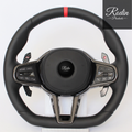 Sportlenkrad passend für BMW G-Serie – All Black & Carbon – Frontansicht von Rodin Products