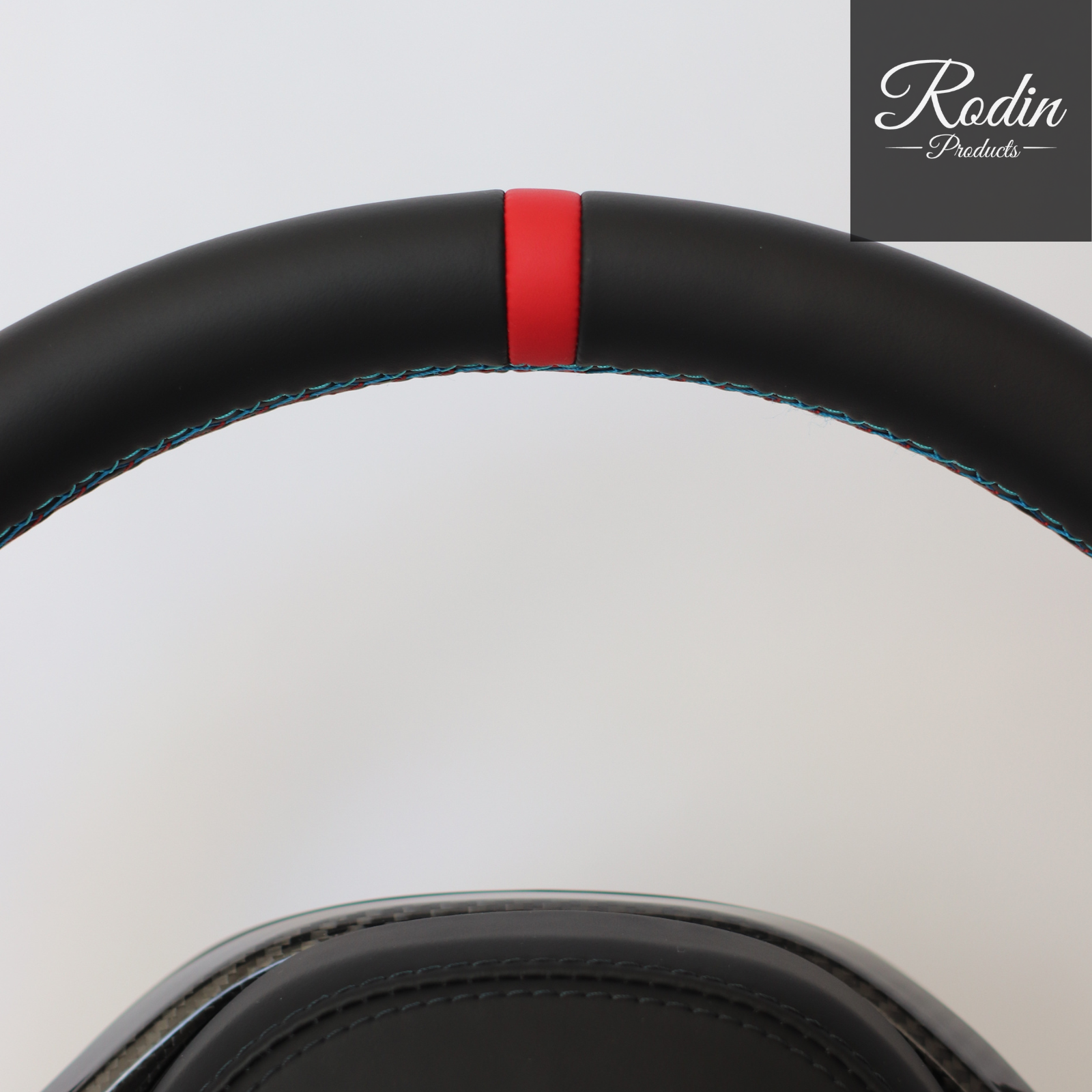 Sportlenkrad passend für BMW G-Serie – All Black & Carbon – Rückseite von Rodin Products