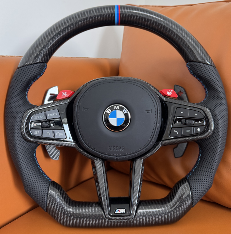BMW M Performance Sportlenkrad Full Carbon All Black – 12-Uhr-Markierung – Multifunktion – G-Serie